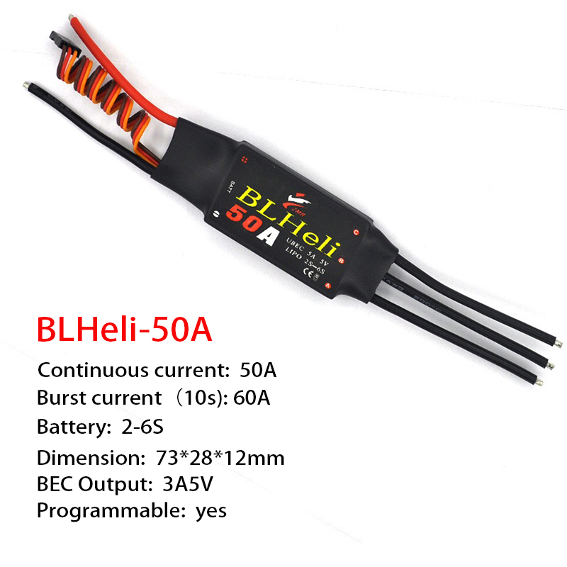 1-3 قطعة ESC BLHeli 20A 30A 50 - مراجعة Drone Motor وسعره
